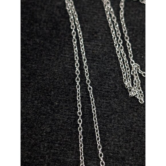 Keep Collective ENOUGH Silver Tone Brushed Round Disc Necklace 20 in Inspiration - Picture 5 of 11